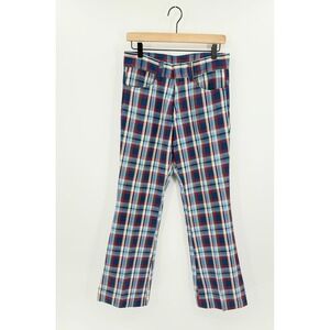 Vtg 70s Sears Put On Shop Plaid Pants Rough-Housers Mens 30x27 Ivy League Retro